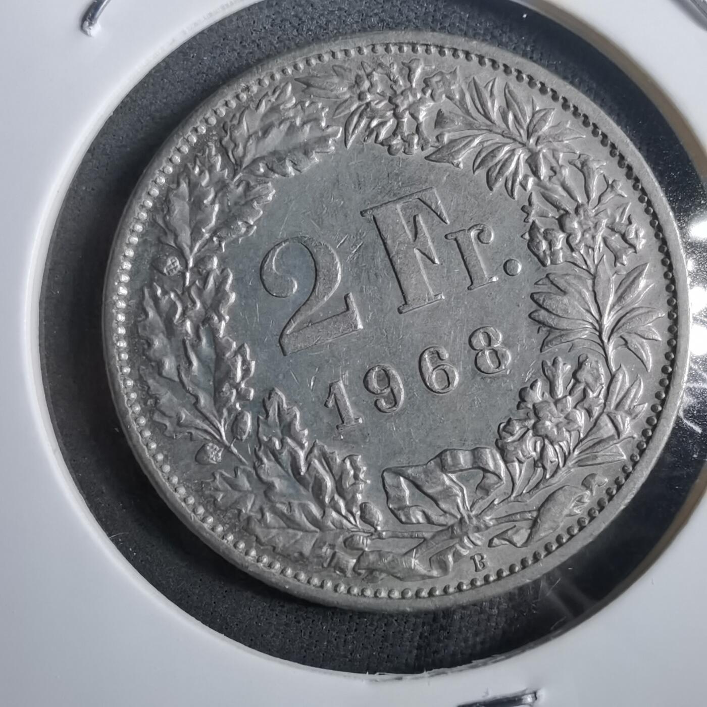 沼泽如烟--第908场 瑞士1968年2法郎