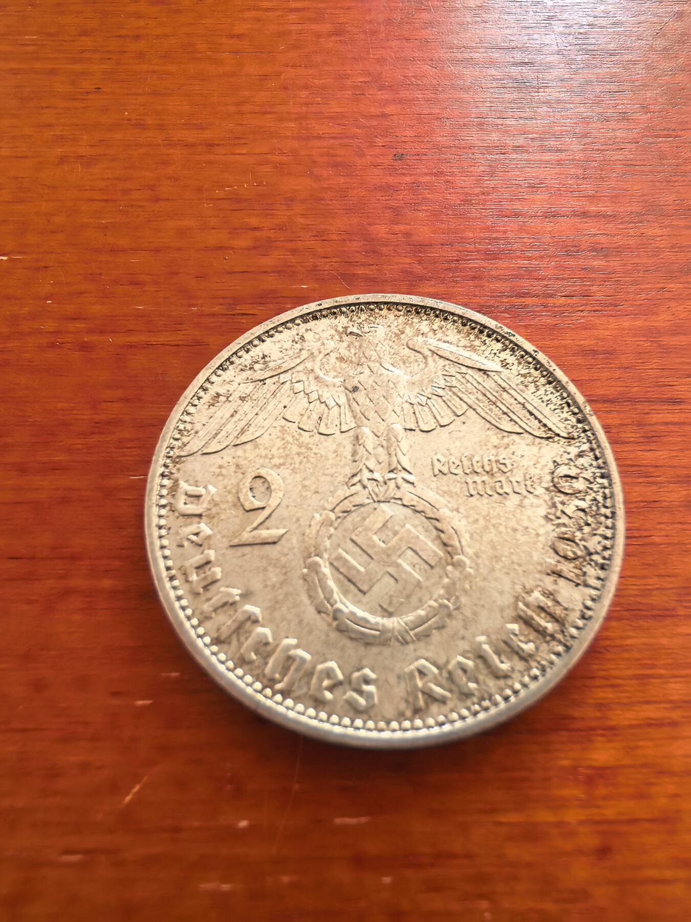 长老汇蛇年精选第七十五场拍卖 1939德国第三帝国兴登堡2马克银币