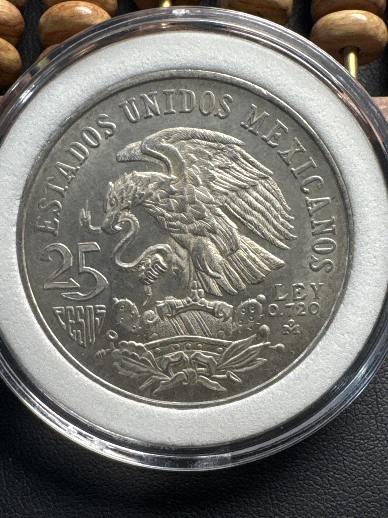 ❤️【币观天下】❤️ 第331期钱币拍卖- 2025.11.21周五晚上6点半场-长期征集拍品 墨西哥奥运会1968年（错版）25比索银币