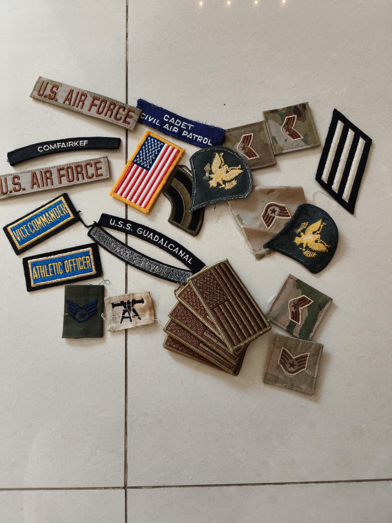 老王徽章第164期  美国海空军臂章一组     25枚
