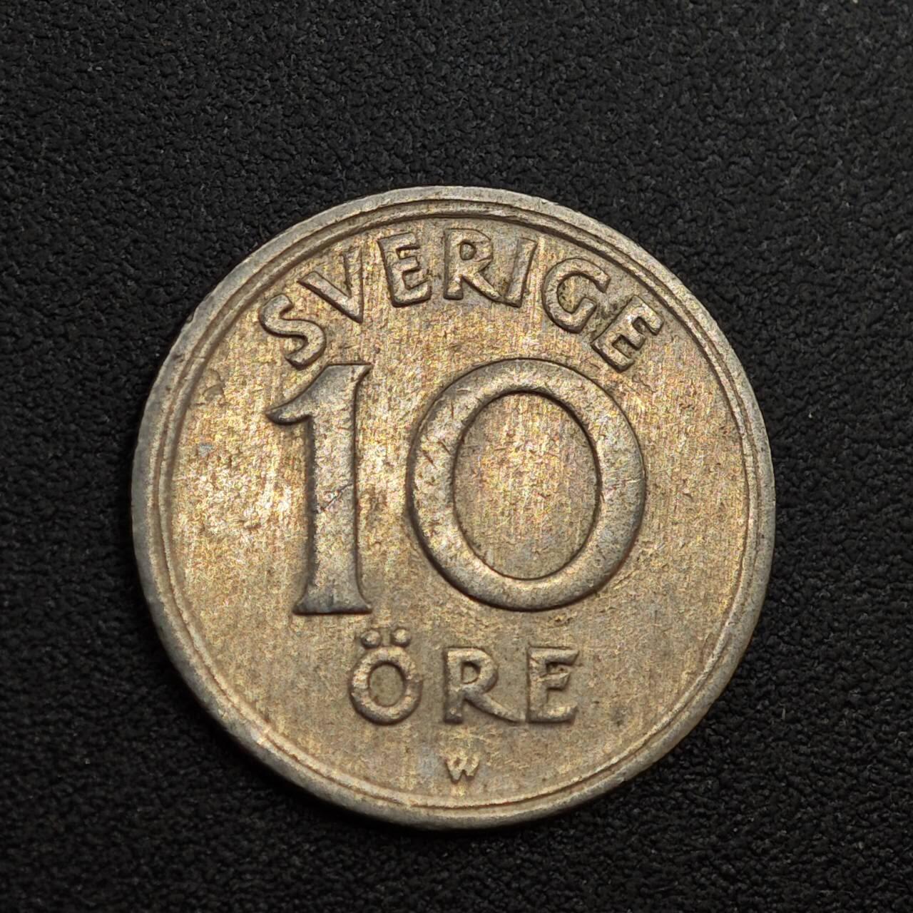 【淘币小摊】实时拍第八百零一拍   散币场   满百包邮可预留二周 每周一统一发货   瑞典1921年10欧尔镍币