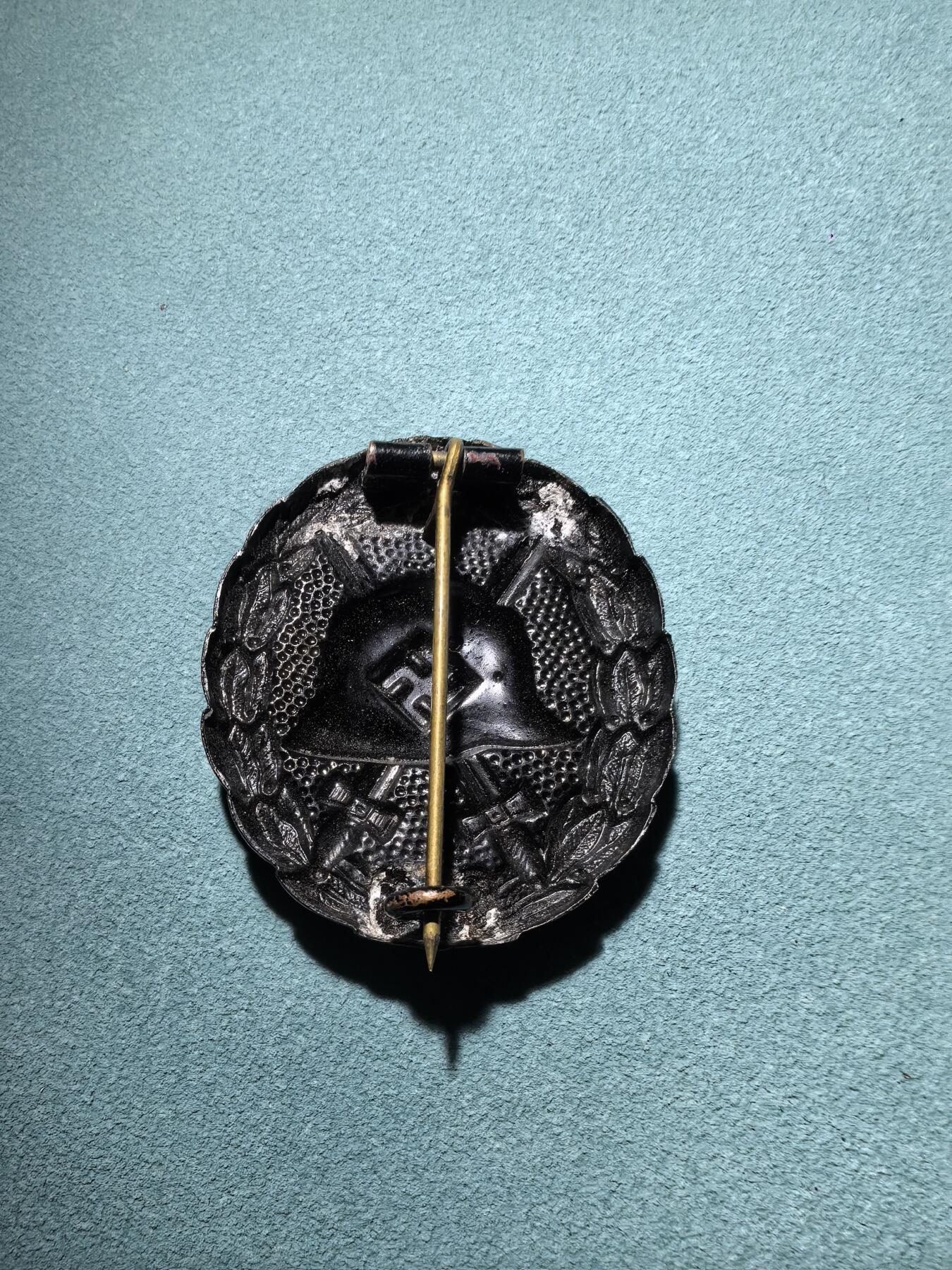 盛世勋华——号角文化勋章邮票专场拍卖第288期 德国铜级（黑色）西班牙战伤奖章 冲压版 铜质 品相佳