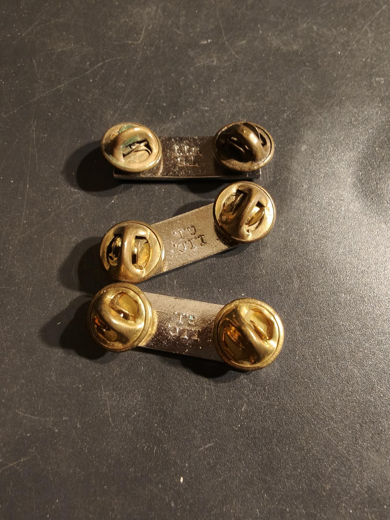 老王徽章第164期 美国陆军准尉金属军衔3枚 