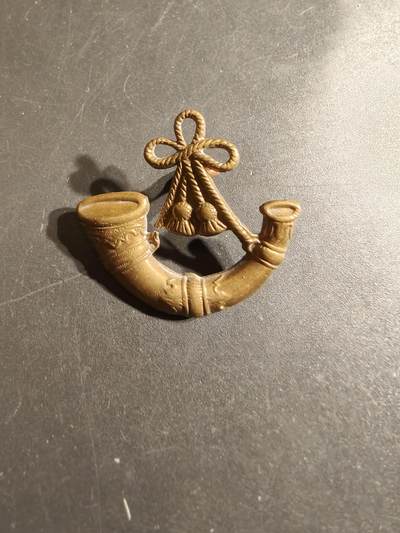 老王徽章第164期 -  英国牛津白金汉郡轻步兵团领章     一战时期