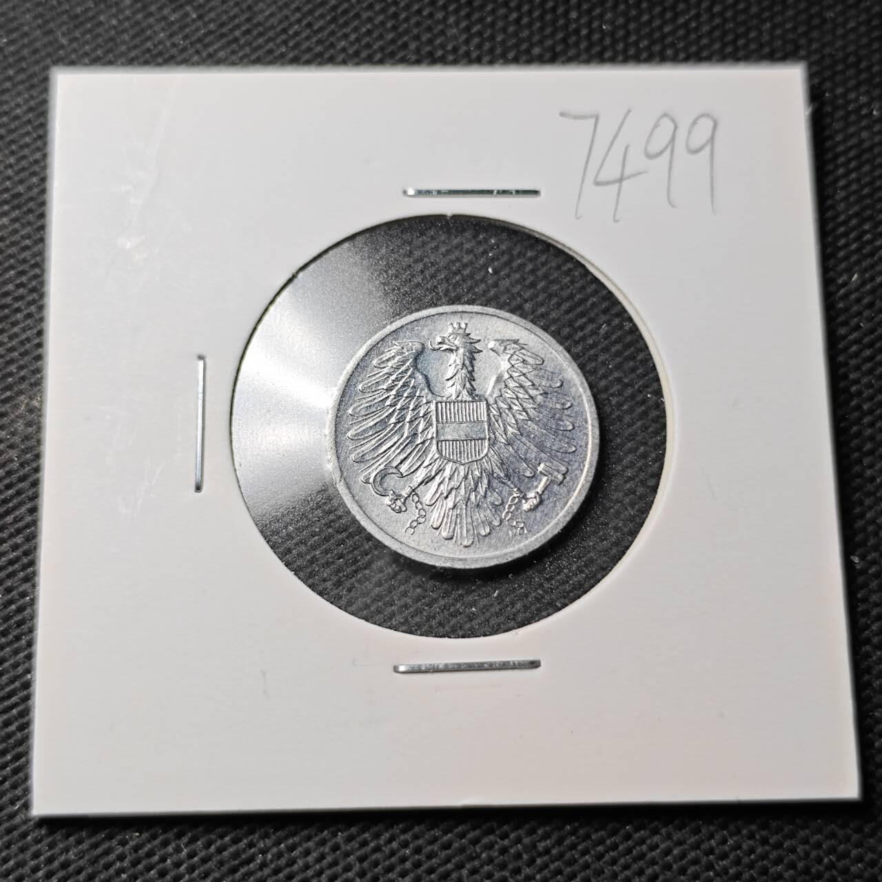 KK钱币收藏小铺  第374场  2月预留时间 周末发货  1976奥地利2格罗申 好品