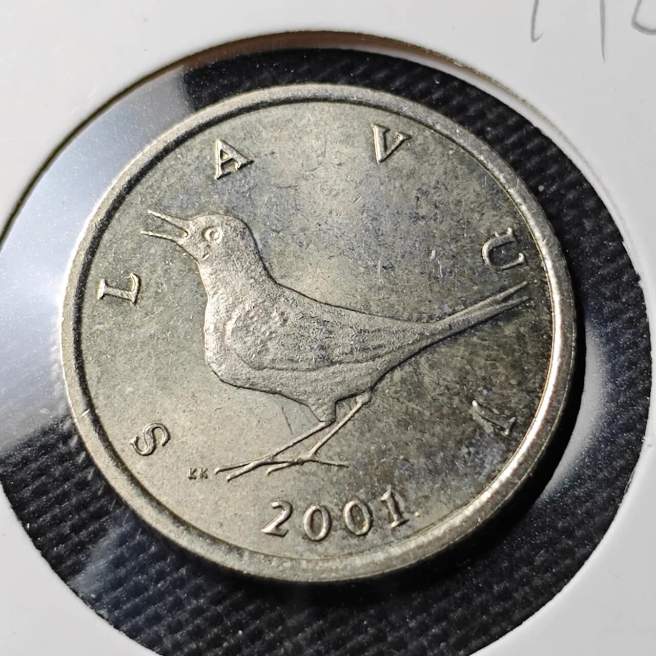 KK钱币收藏小铺  第374场  2月预留时间 周末发货  克罗地亚1库纳