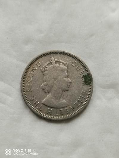 外国钱币 - 53年英属马来西亚10分