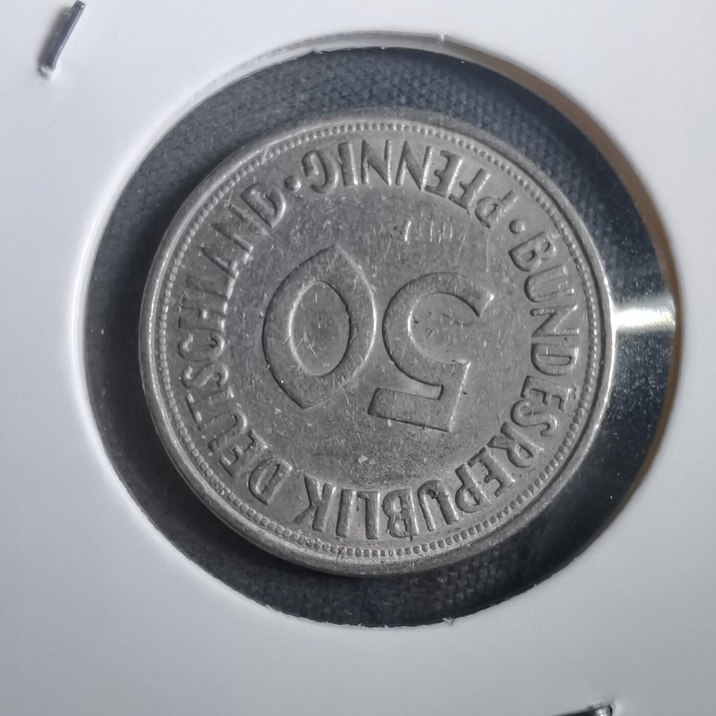 沼泽如烟--第908场 德国1971年50芬尼