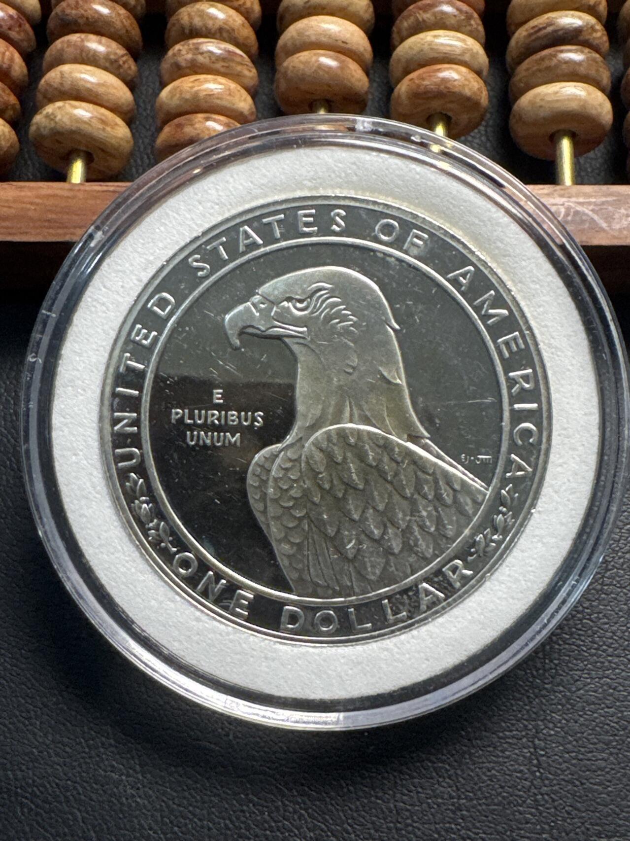 ❤️【币观天下】❤️ 第331期钱币拍卖- 2025.11.21周五晚上6点半场-长期征集拍品 美国1988奥运会纪念币1美元银币铁饼