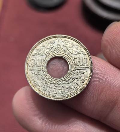 南宋泉阁俄币 外币 国币 专场第十九期 【送拍无额外佣金】 - 泰国 1941年 拉玛八世 10萨当佛教主题银币 老包浆 原味好品