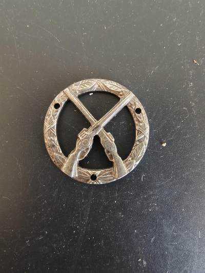 老王徽章第164期 -  丹麦射击证章    830银    3.6g