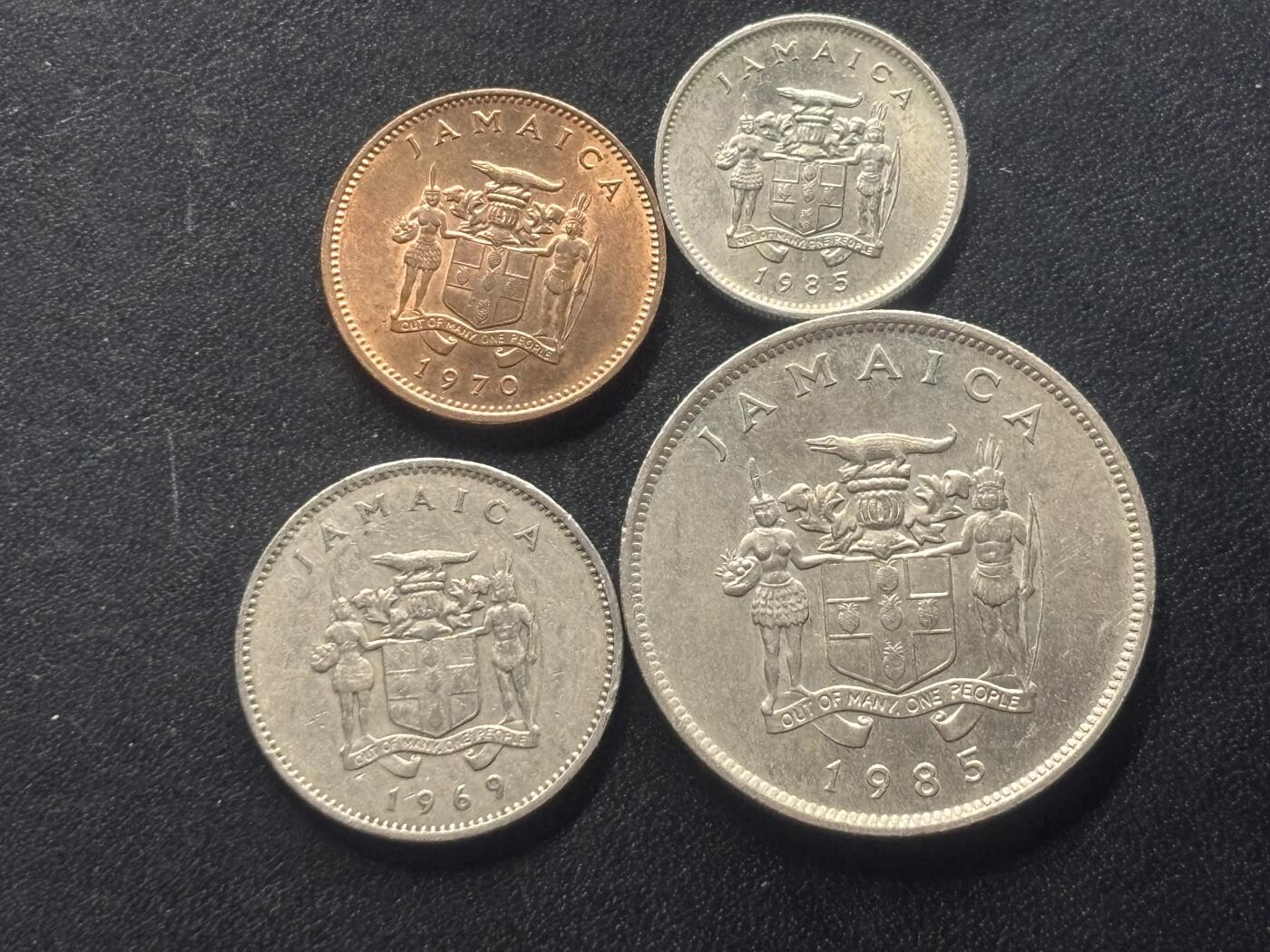 邮泉阁限时拍卖第三十六场 美洲硬币专场（硬币在国外。请付邮费6元。） 牙买加4枚