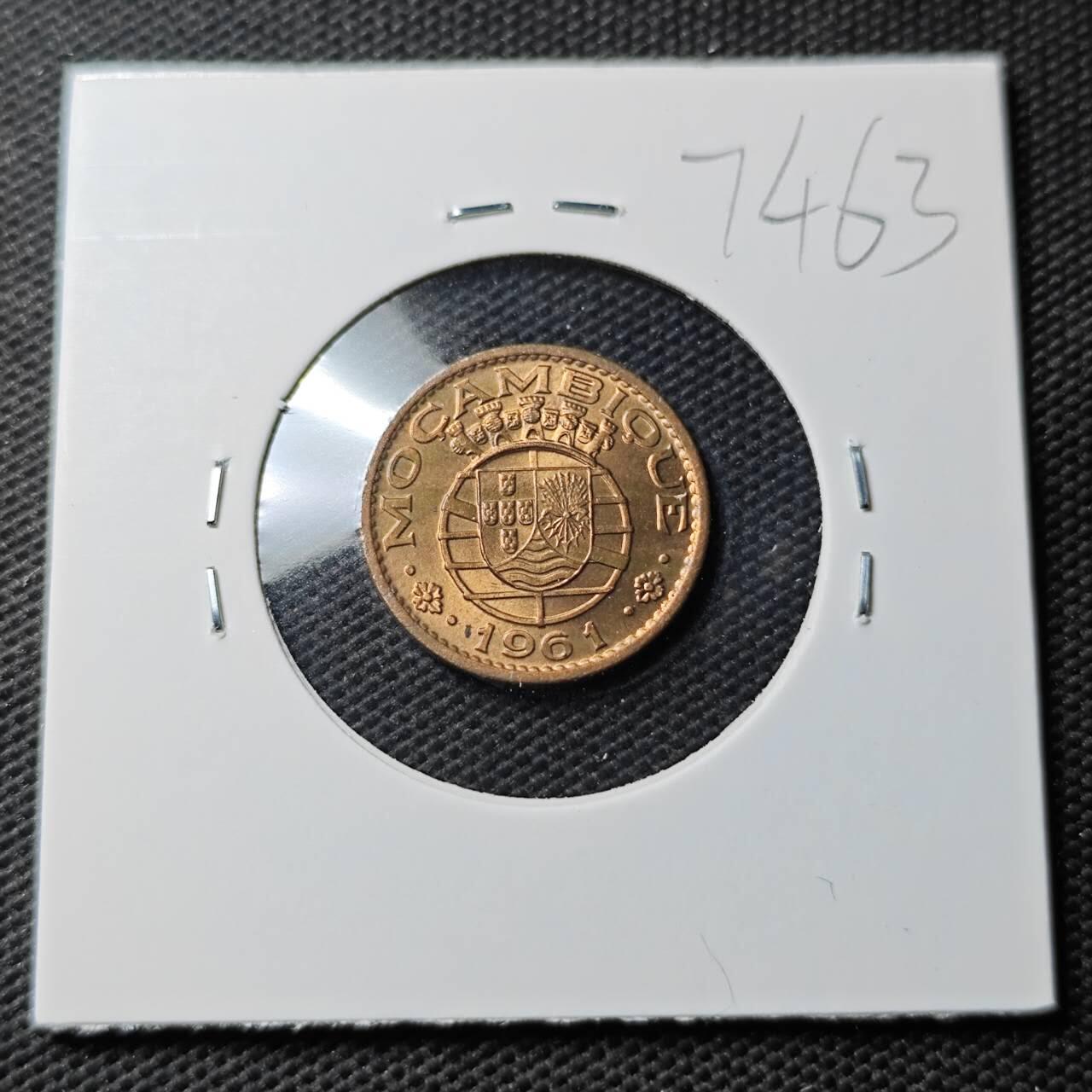 KK钱币收藏小铺  第374场  2月预留时间 周末发货  葡属莫桑比克20分 好品铜币