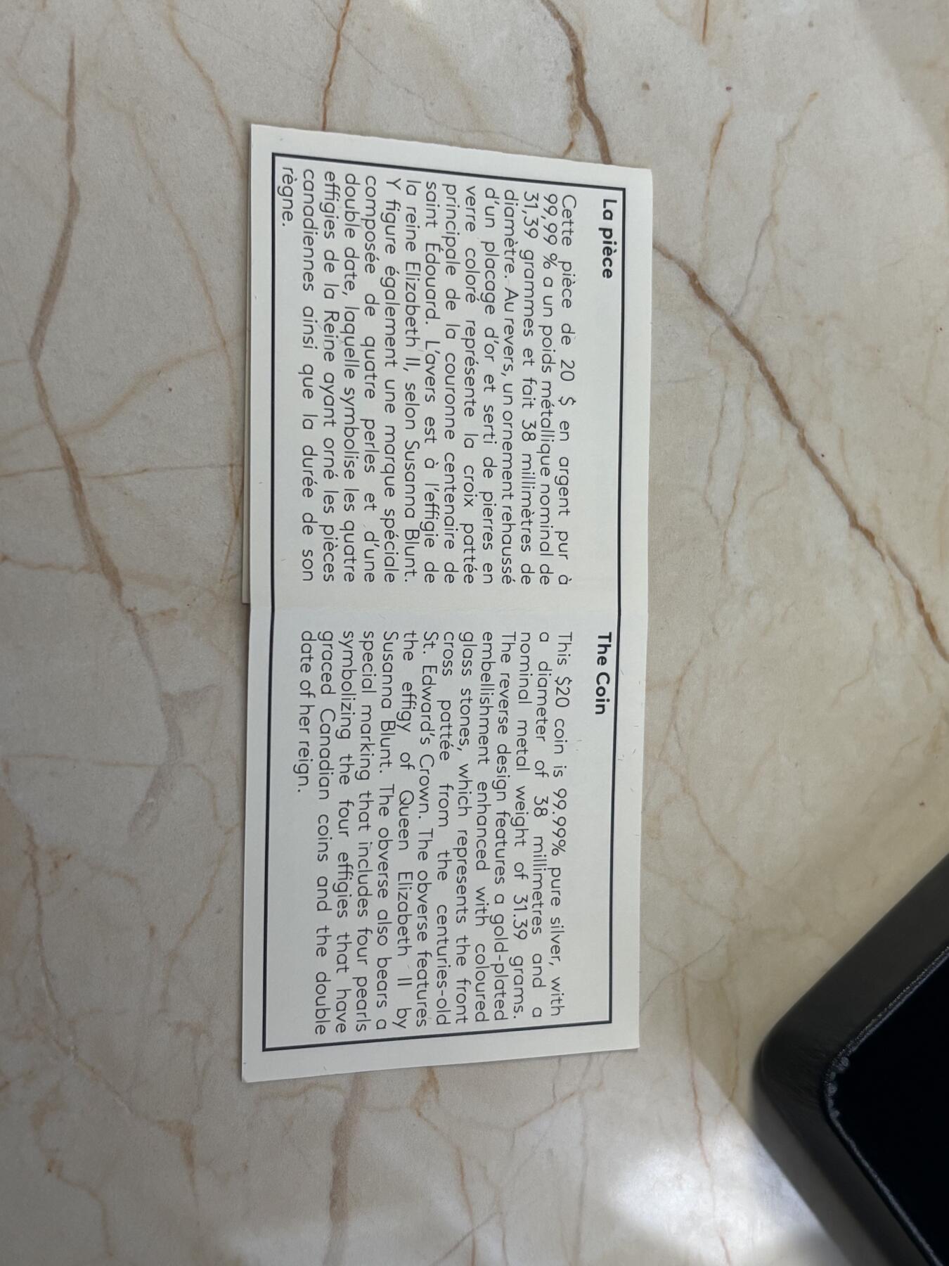 第182期拍卖 加拿大2023年爱德华皇冠镶嵌水晶1盎司纪念银币，9999银，发行6000枚