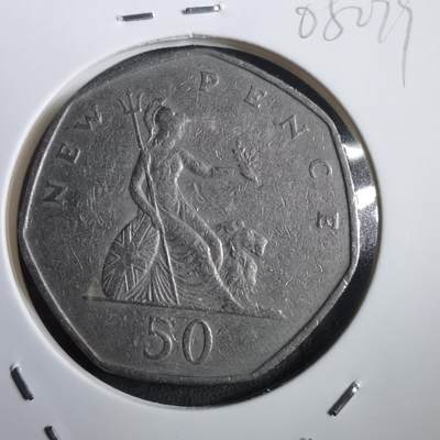 沼泽如烟--第908场 - 英国1969年50便士