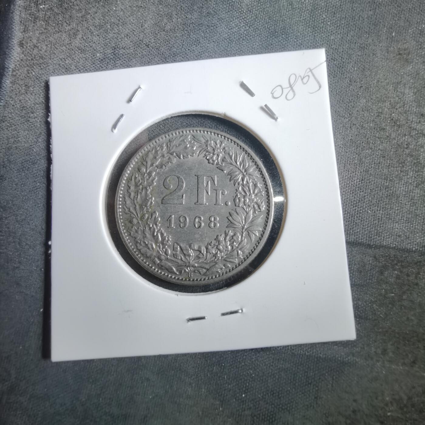 沼泽如烟--第908场 瑞士1968年2法郎