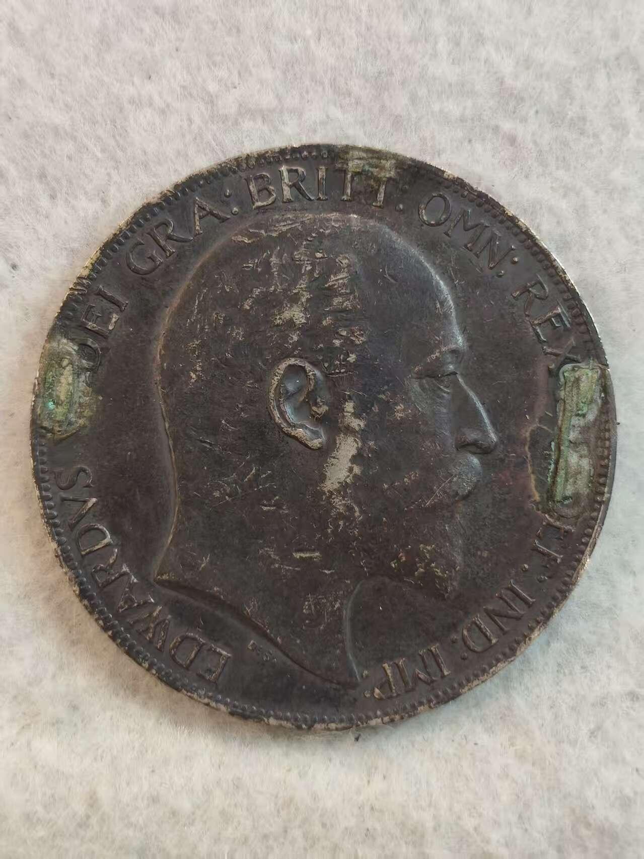 G&W世界散币，银币处理专场（第37场） 英国1902年1克朗  银币  有焊点