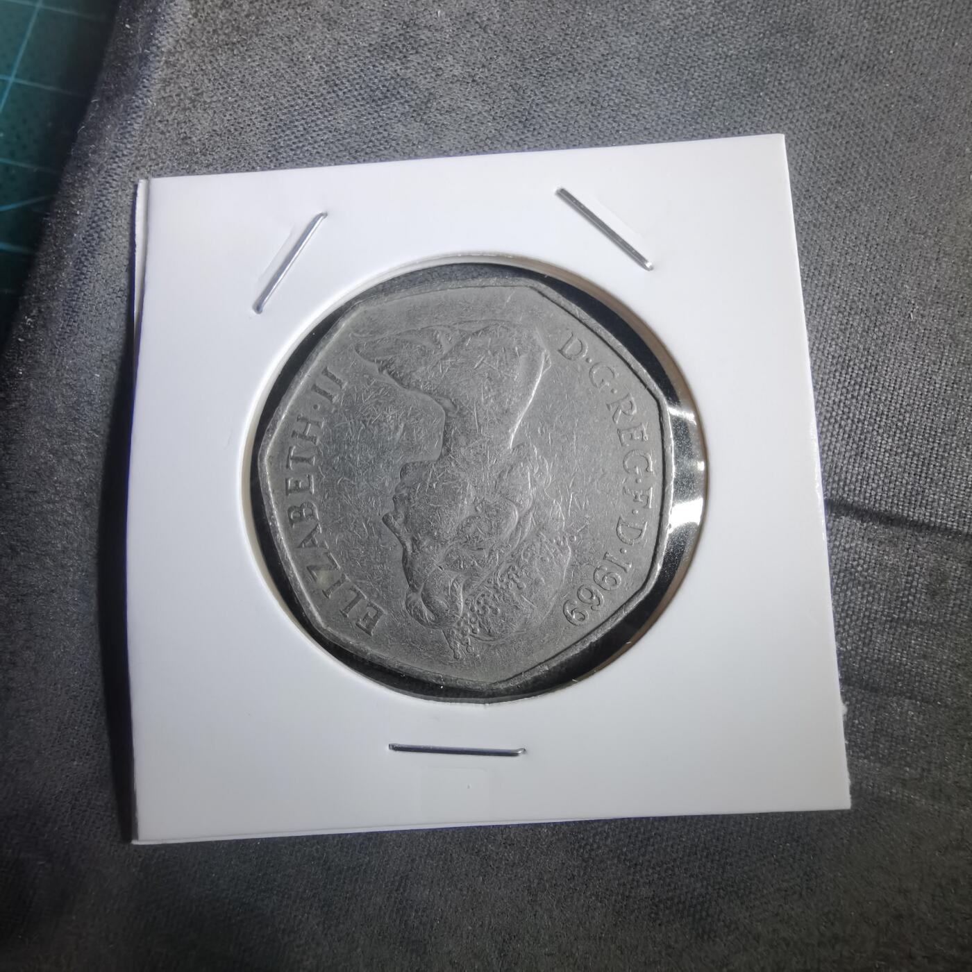 沼泽如烟--第908场 英国1969年50便士