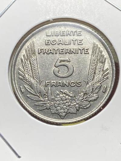 2025年第一百三十一场(总第一百五十七场）外国好品纸夹散币场(免佣金) - 少见品种–法兰西第三共和国1933单年份5法郎