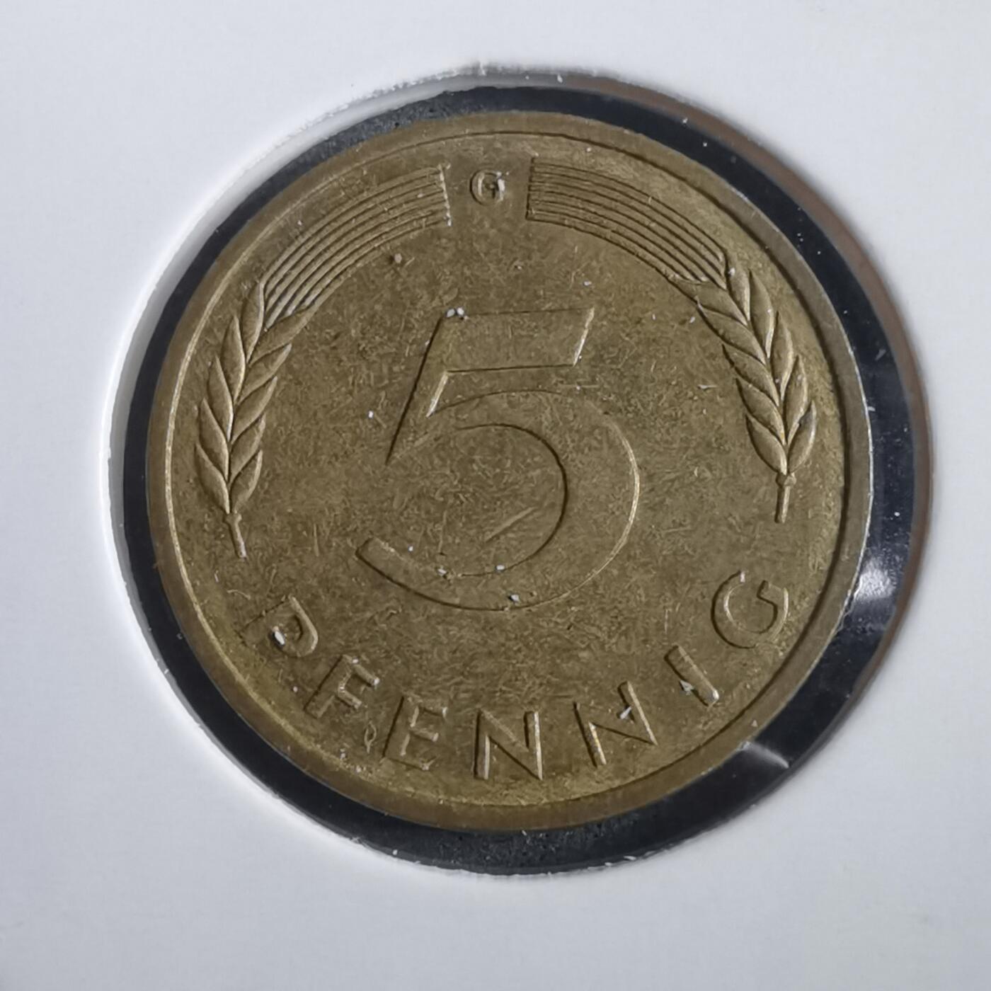 沼泽如烟--第908场 德国1977年5芬尼