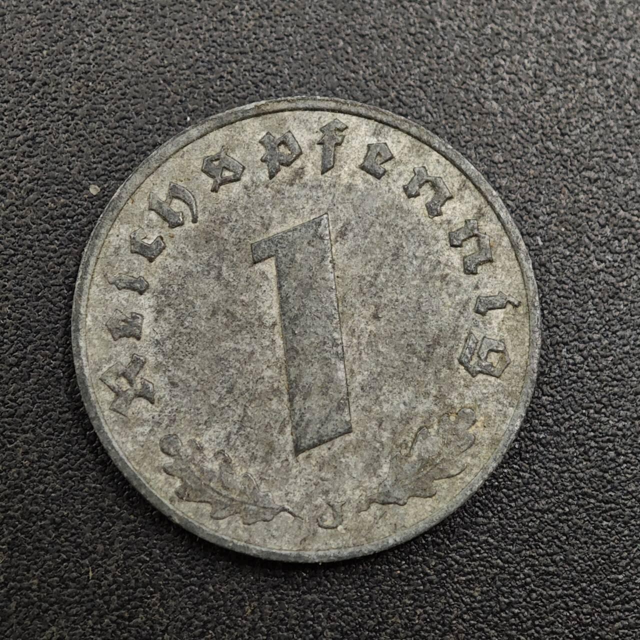 【淘币小摊】实时拍第八百零一拍   散币场   满百包邮可预留二周 每周一统一发货   德国1942年1芬妮锌币