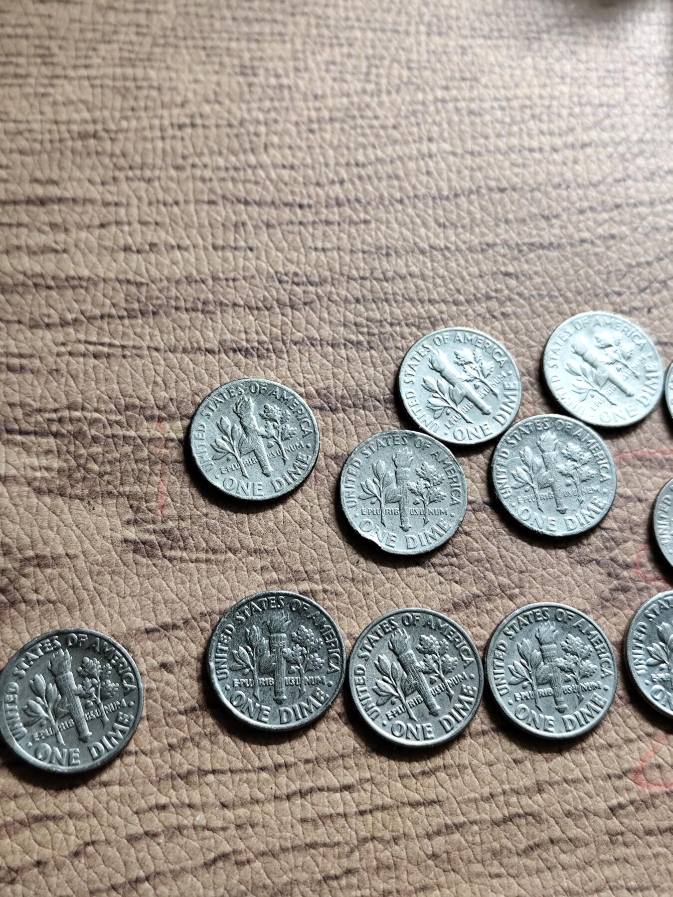 19枚美国 10美分