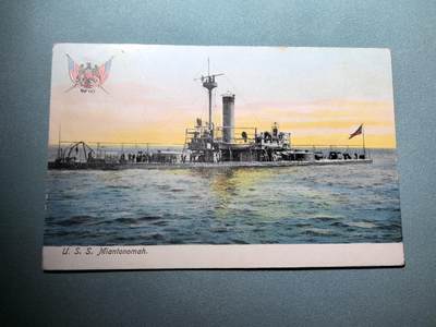 盛世勋华——号角文化勋章邮票专场拍卖第288期 - 美国二战时期军舰专题明信片 米亚顿诺莫号浅水重炮舰