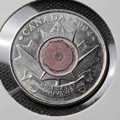 KK钱币收藏小铺  第374场  2月预留时间 周末发货 -  加拿大25分彩色纪念币