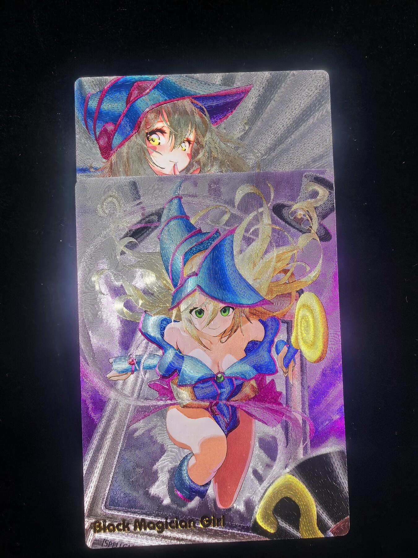 无佣金 不寄存 不收拍 链接少 我只是一个小小的卡牌收藏玩家   需要多宫大佬请私聊 部分卡牌设有底价（不想玩的那么累，即使有底价也会比市场价便宜的多，懂的自然懂） 拒绝小号抬价 大家放心拍 所有拍品部分套有卡膜 部分卡牌多宫 自制卡牌 不包厂瑕 放大镜 品控 勿拍 流拍商品会循环 感谢大家支持 留个关注 不定时上新 谢谢 奇点卡牌 黑魔导女孩俩张 粗闪