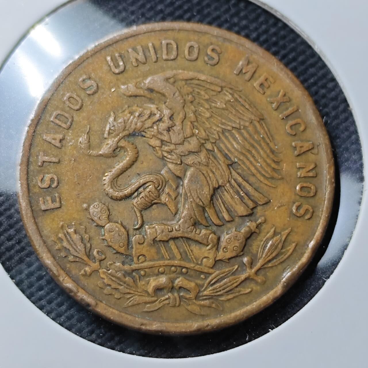 KK钱币收藏小铺  第374场  2月预留时间 周末发货  1970墨西哥20分铜币