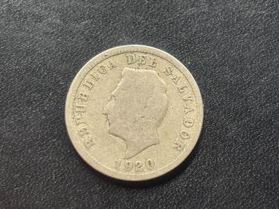邮泉阁限时拍卖第三十六场 美洲硬币专场（硬币在国外。请付邮费6元。） - 萨尔瓦多1920年5分