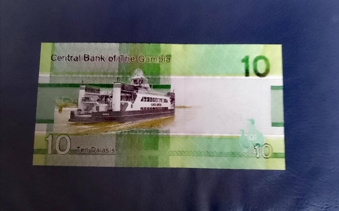 全新冈比亚2019年A冠5、10、20、50、100、200达拉西靓品纸币6枚一组