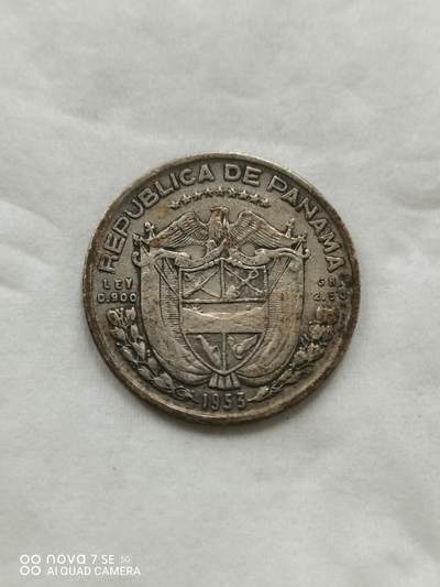外国钱币 - 53年巴拿马小银币