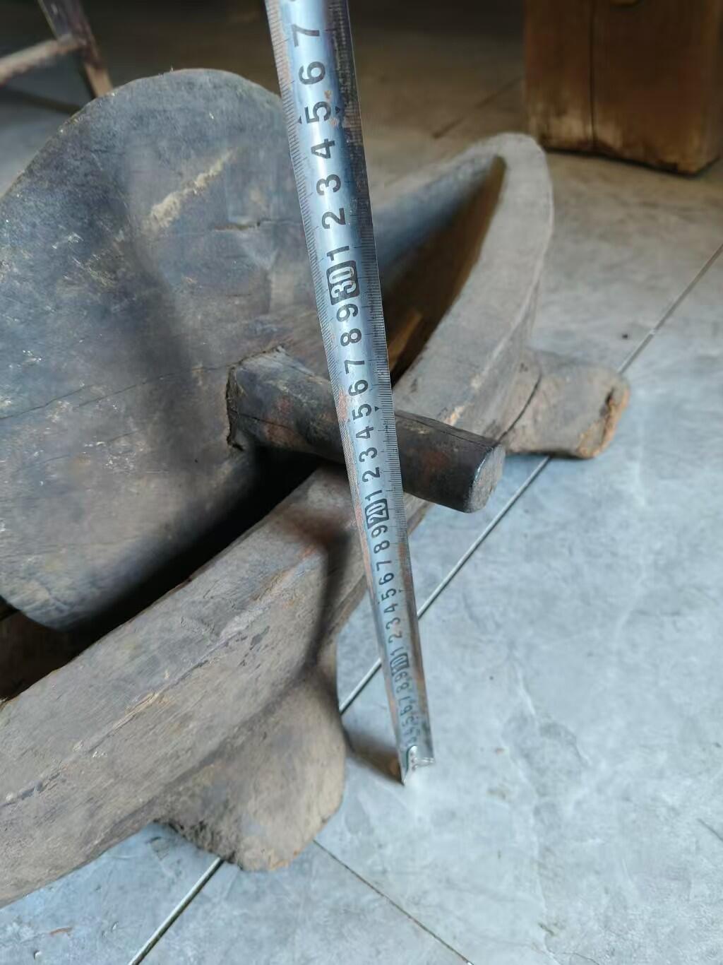 清代一木整挖药碾子，包老 比较罕见的老物件。 可摆设，可使用 个头大