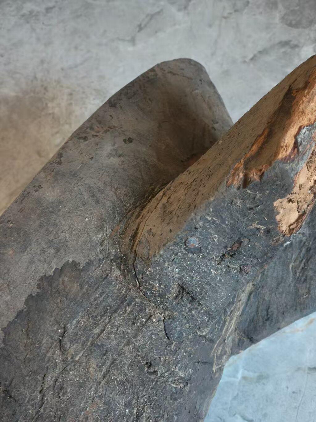 清代一木整挖药碾子，包老 比较罕见的老物件。 可摆设，可使用 个头大