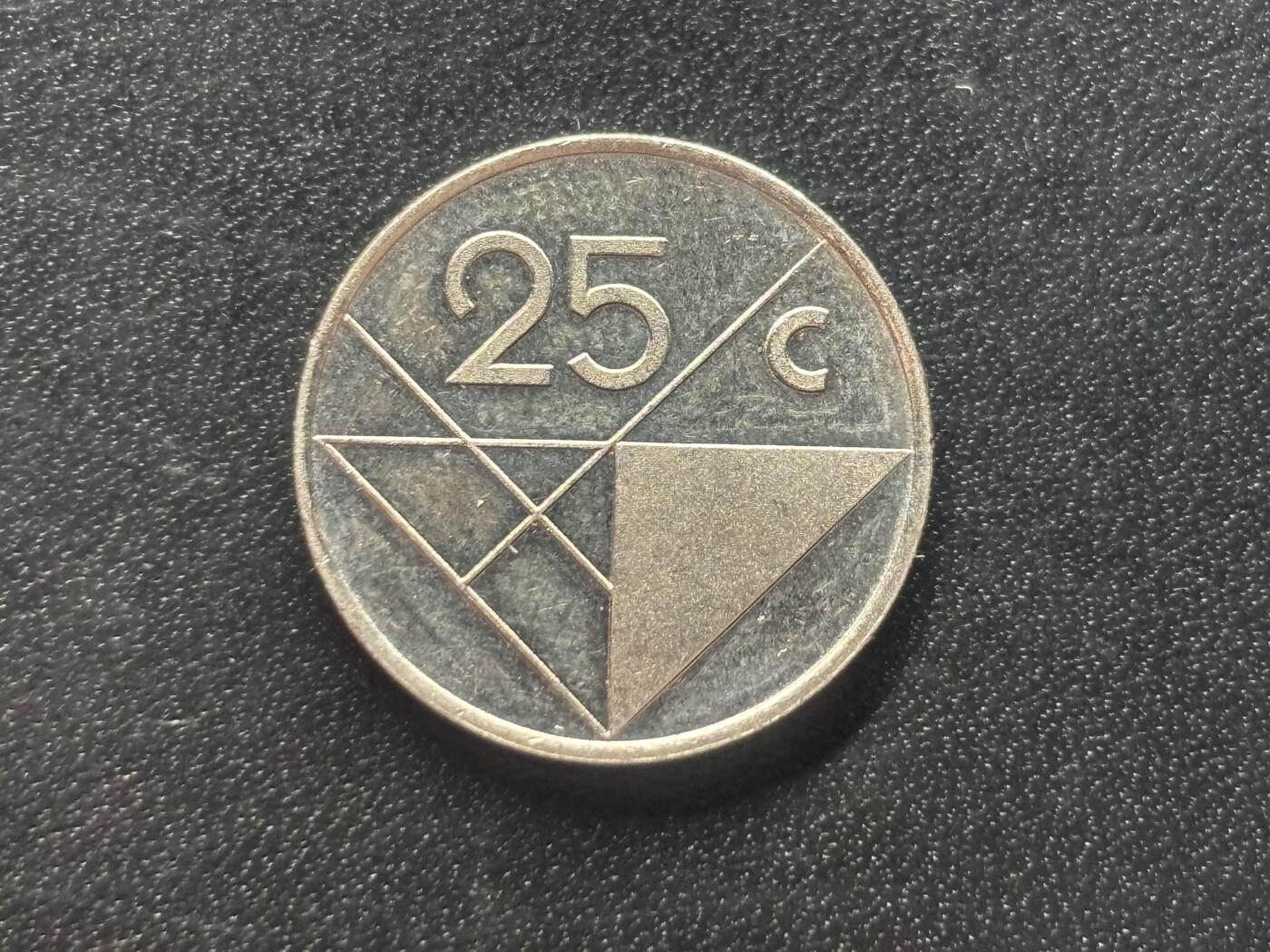 邮泉阁限时拍卖第三十六场 美洲硬币专场（硬币在国外。请付邮费6元。） 阿鲁巴1990年25分