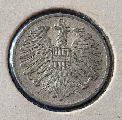 外国优质老铜币银币，周六九点倒数截拍，满百包邮，可寄存半年，喜欢朋友微信扫描二维码可直接参拍 - 欧洲老藏家纸夹-奥地利1950年2格罗申