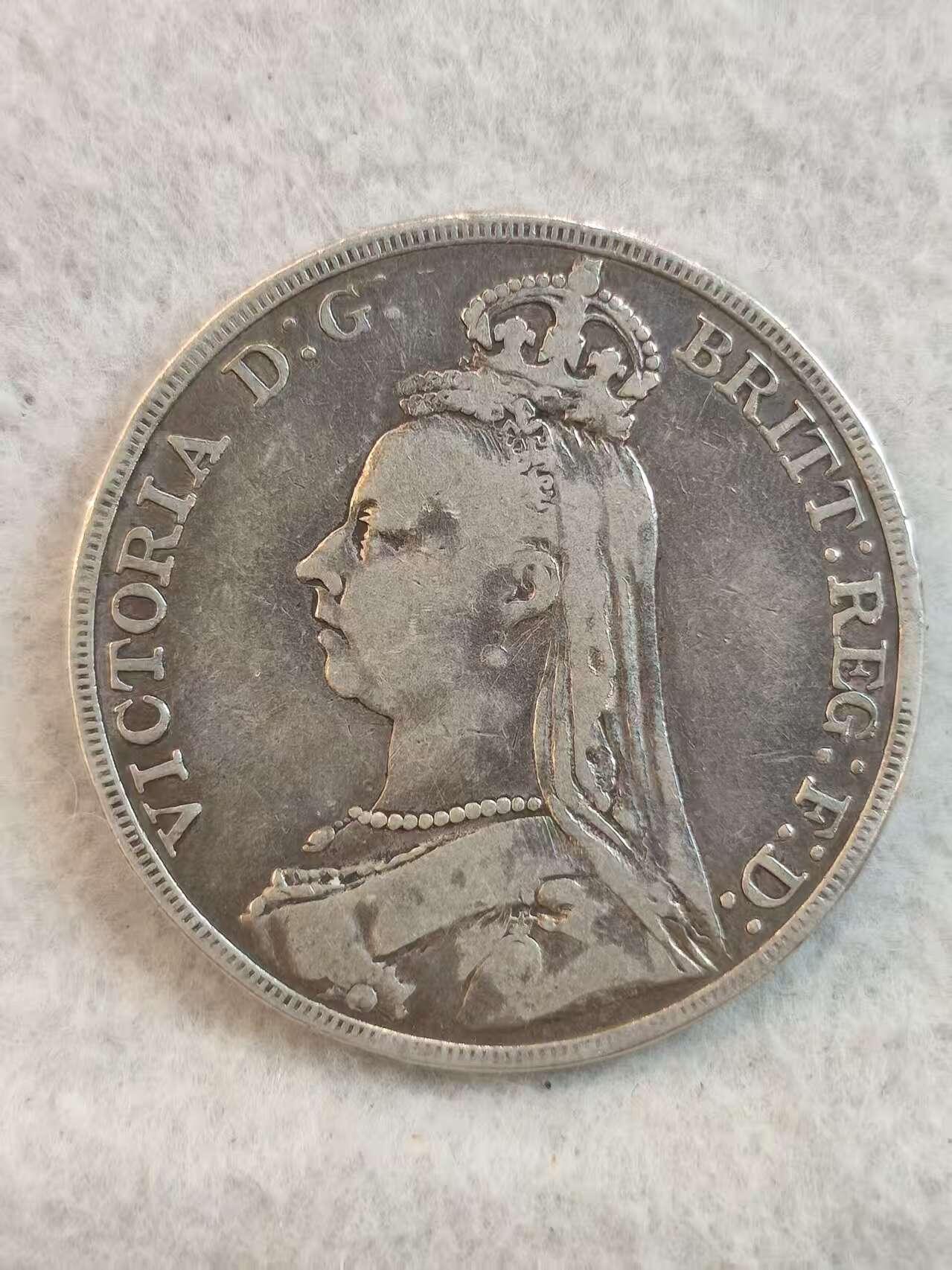 G&W世界散币，银币处理专场（第37场） 英国1889年1克朗  银币