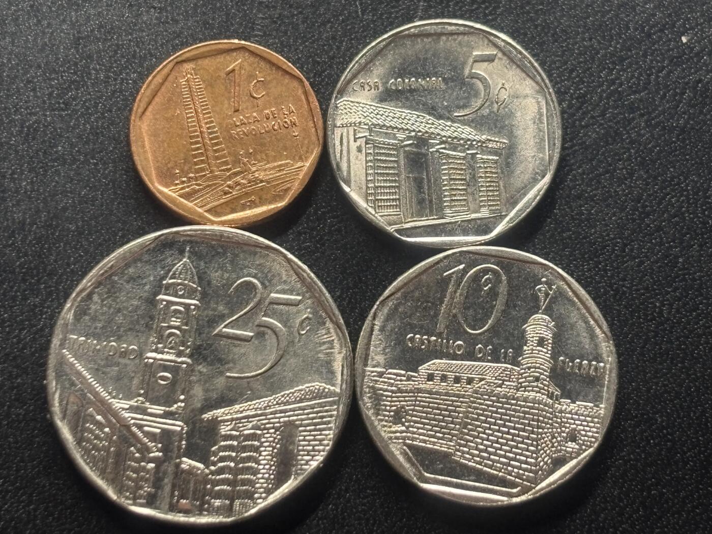 邮泉阁限时拍卖第三十六场 美洲硬币专场（硬币在国外。请付邮费6元。） 古巴4枚