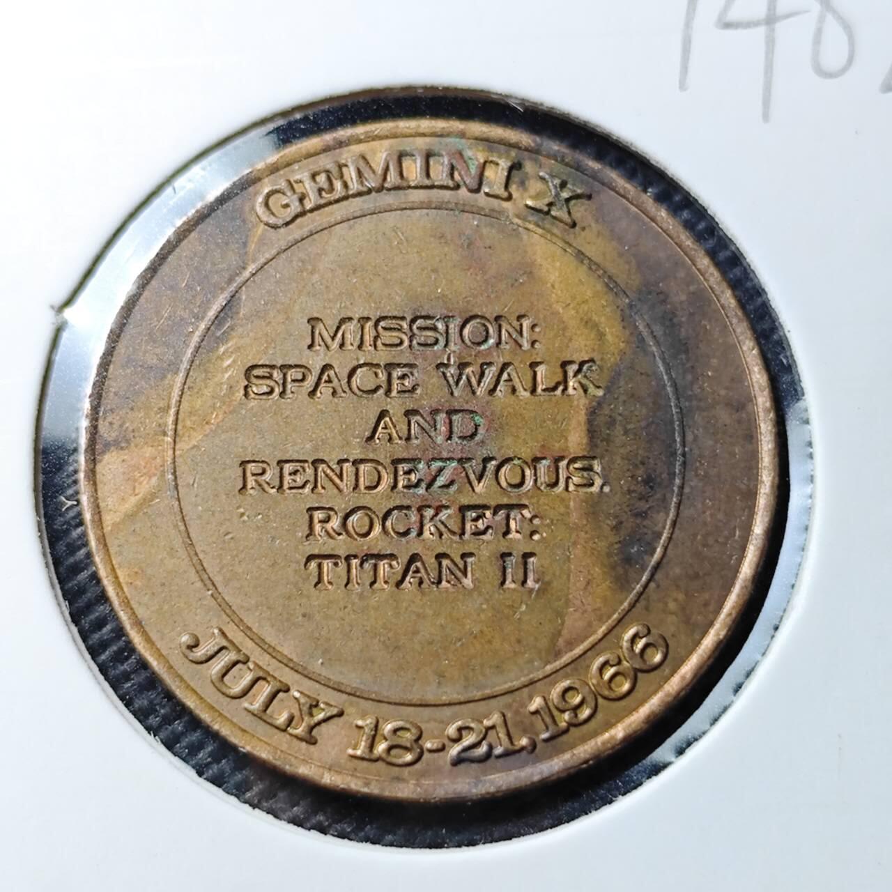 KK钱币收藏小铺  第374场  2月预留时间 周末发货  美国航天纪念章