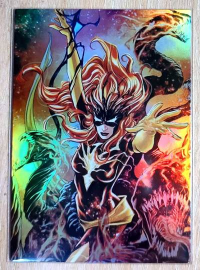 龙虎卡牌六四场 （无佣金，周六结拍，欢迎送拍） - 彩闪 美漫卡牌 毒液附身凤凰女