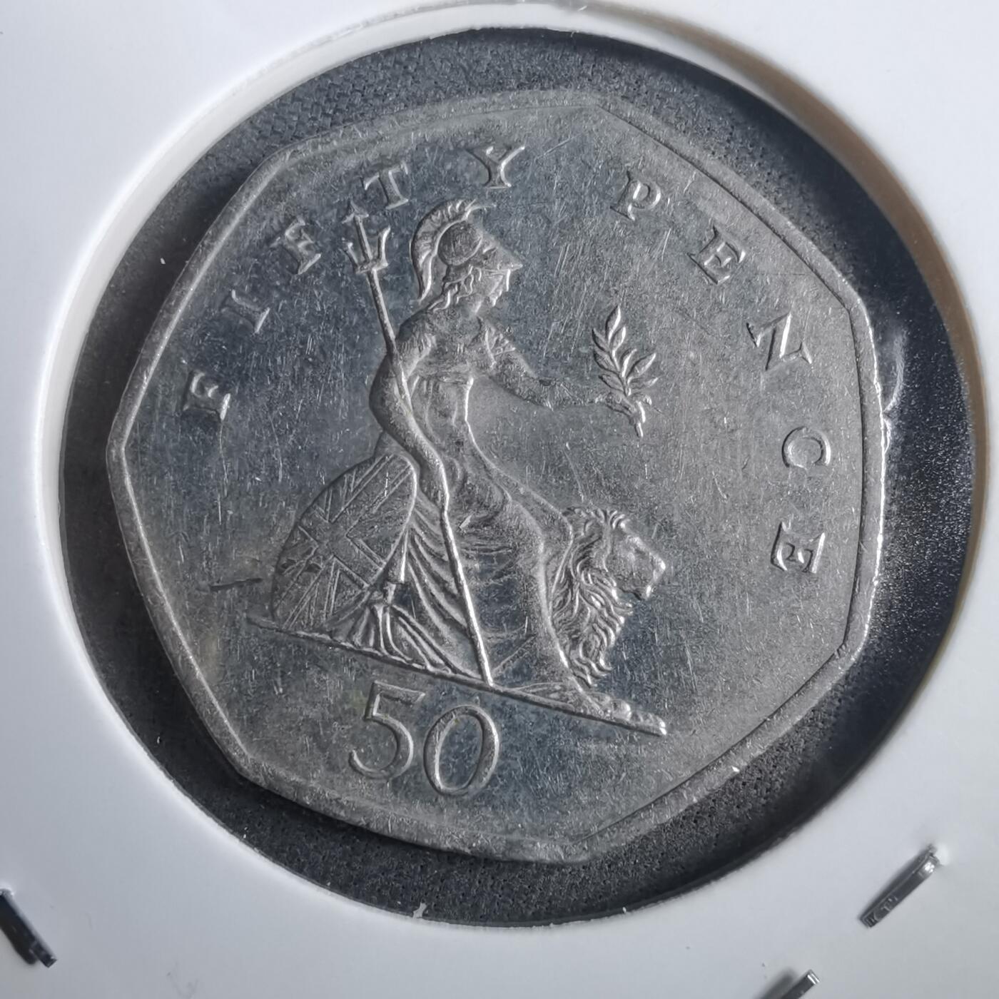 沼泽如烟--第908场 英国1997年50便士