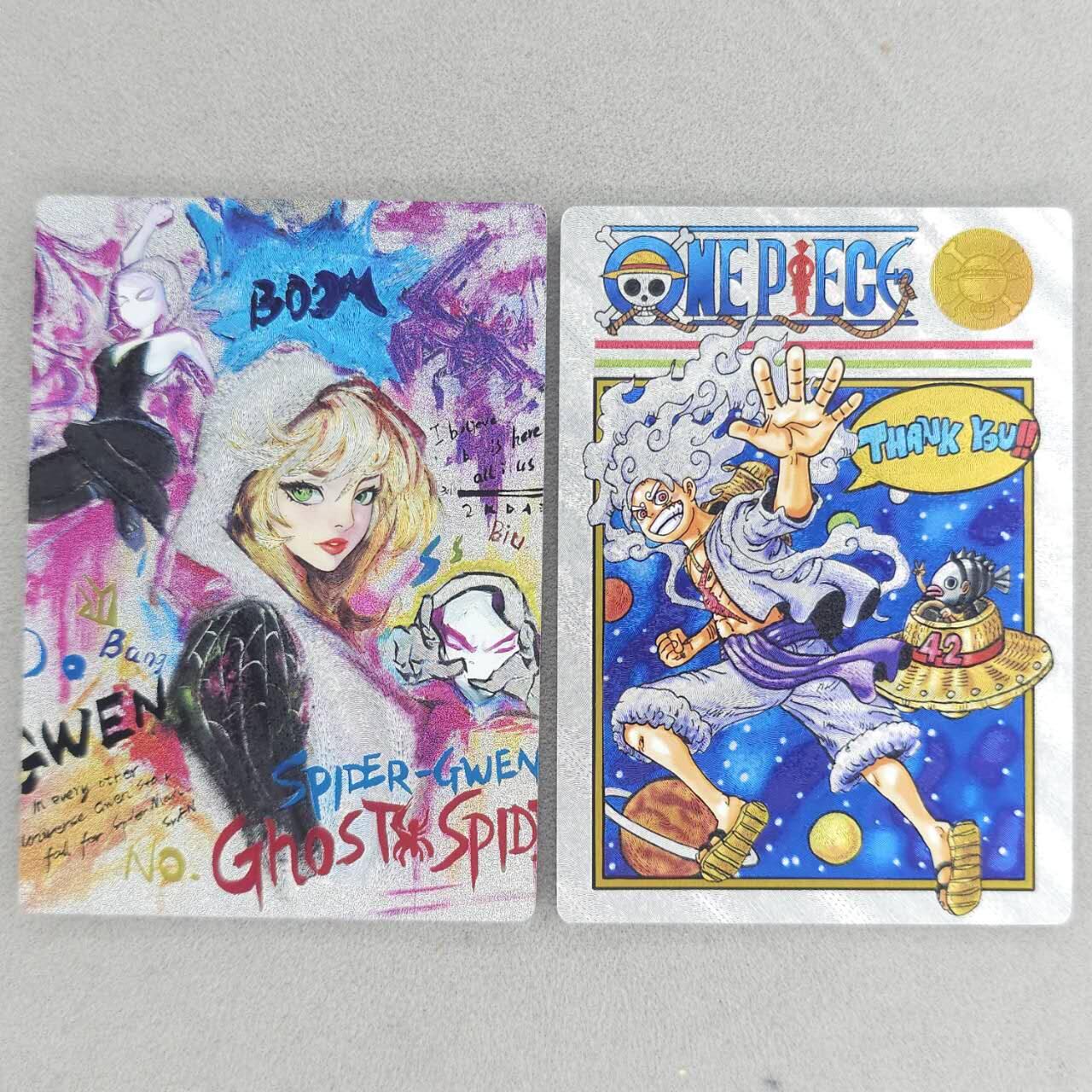 龙虎卡牌六四场 （无佣金，周六结拍，欢迎送拍） 粗闪2张 奇点 acg-女蜘蛛侠想要成为海贼王的男人