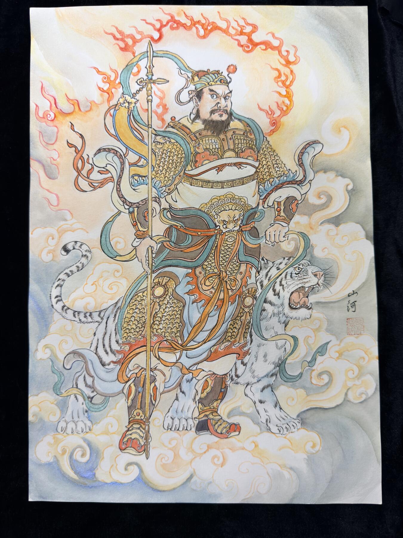 粤A卡牌第19期（11月23日22:00截拍） 【大画原稿】白虎音 画师：山河 