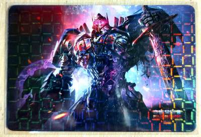 龙虎卡牌六四场 （无佣金，周六结拍，欢迎送拍） - 彩闪 变形金刚卡牌 博派首领-擎天柱