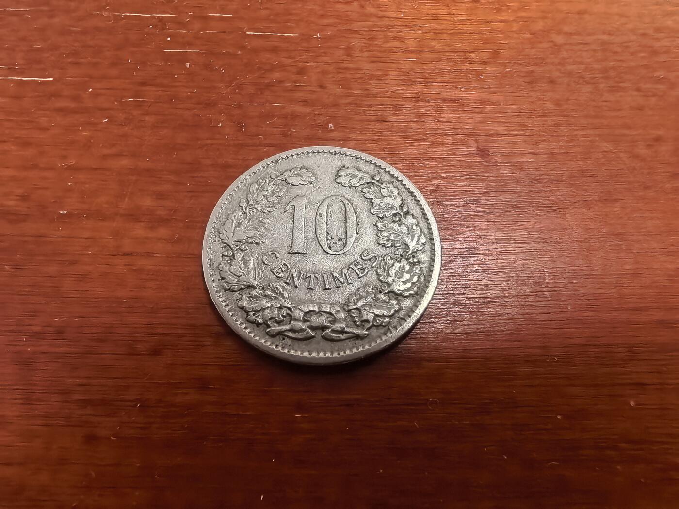 长老汇蛇年精选第七十五场拍卖 1901卢森堡阿道夫10分铜镍币，克书60分14美金