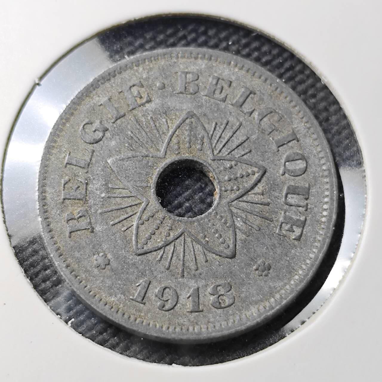 KK钱币收藏小铺  第374场  2月预留时间 周末发货  1918德占比利时50分