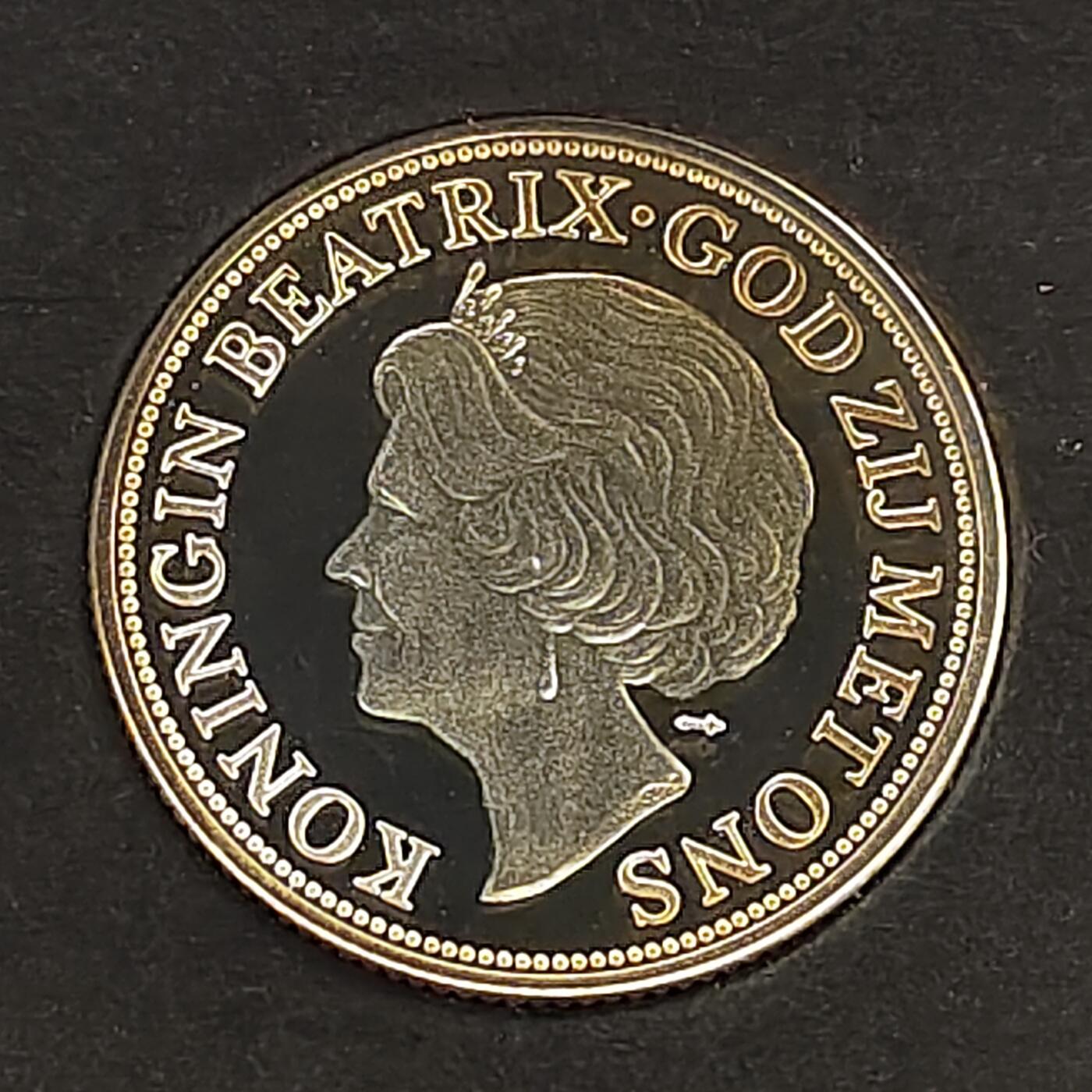 【全场包邮】纯粹捡漏拍479场（免费代拍第16场） 荷兰1990年贝娅特丽克丝女王执政10周年官方封装精制纯银纪念章