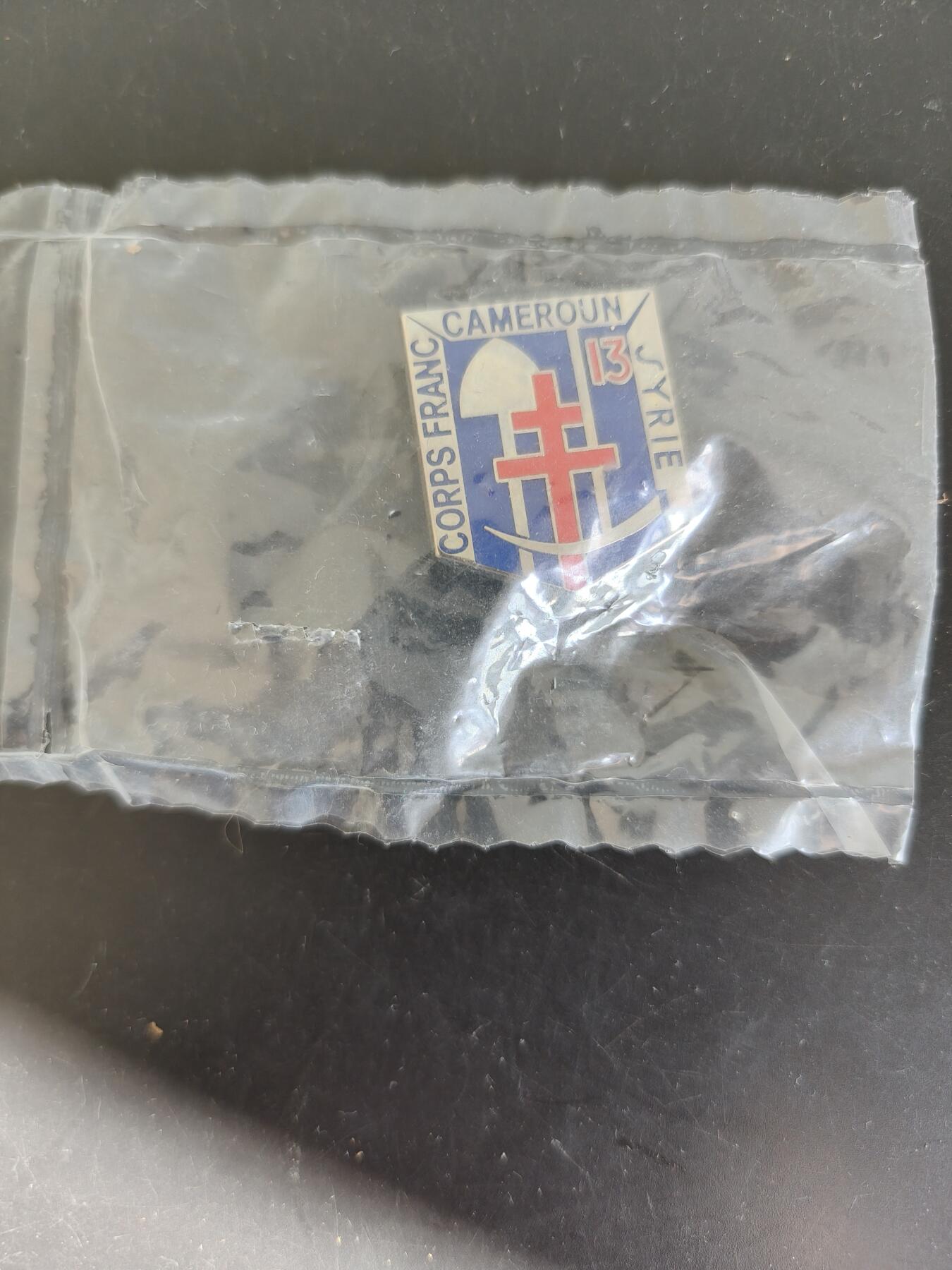 老王徽章第164期  法属喀麦隆第13工兵营证章