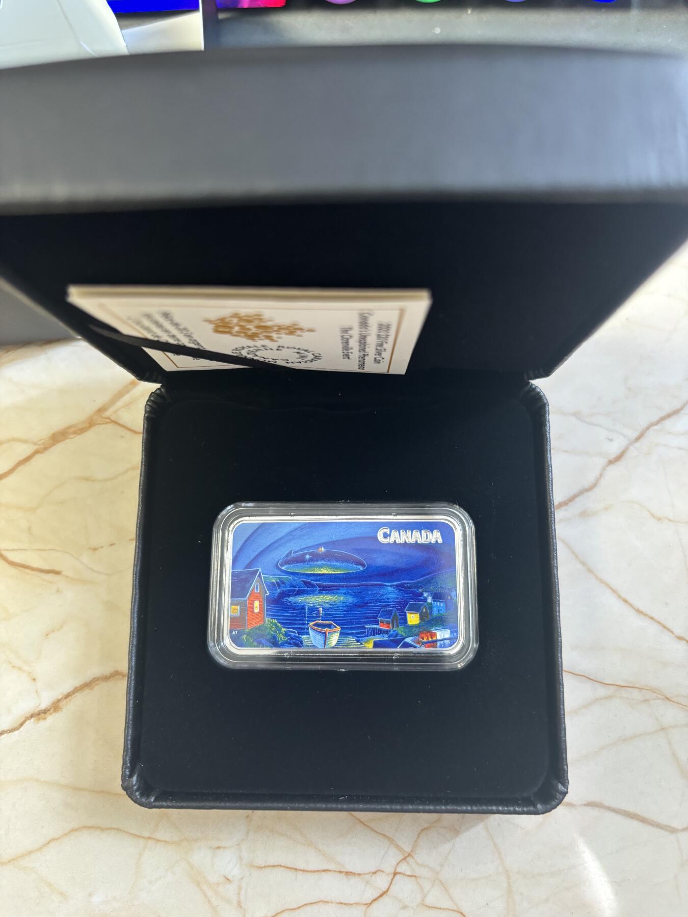 第182期拍卖 加拿大2020年UFO克拉伦维尔事件夜光纪念银币，9999银，31.56克发行5000枚